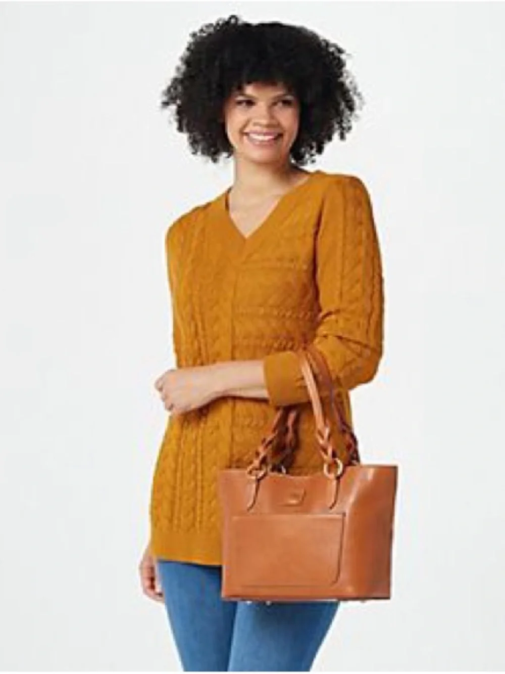 DOONEY AND BOURKE BLACK FLORENTINE LEATHER SMALL GRETCHEN TOTE BAG,